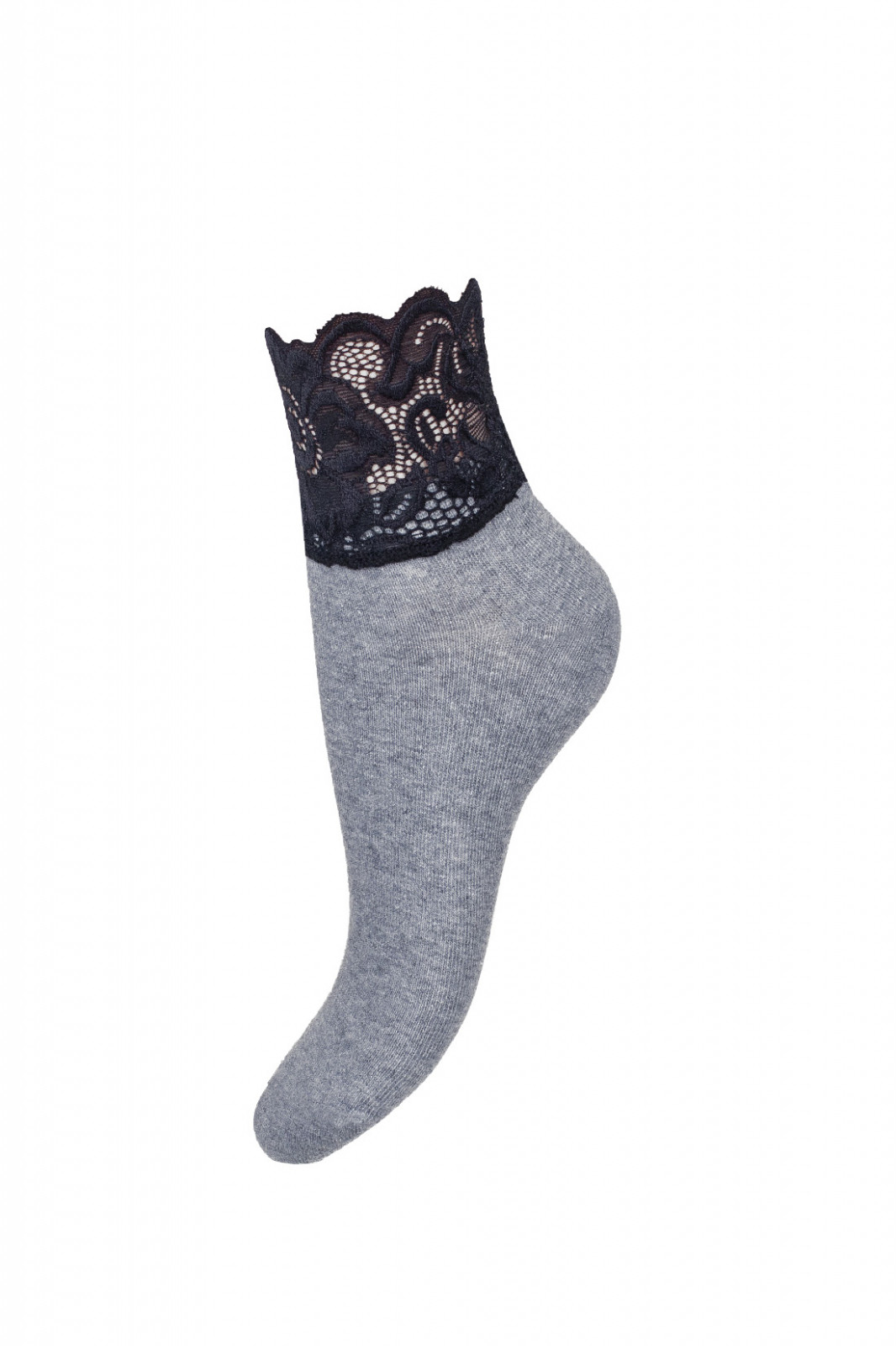 E-shop Dámske ponožky Milena 1061 Čipka černá 37-41