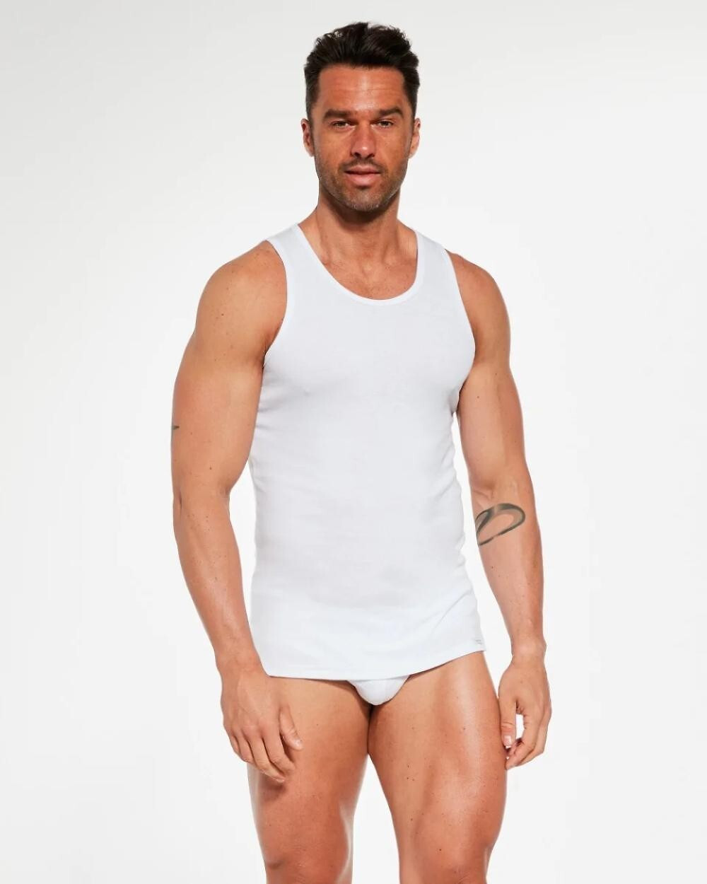 Pánský nátělník Cornette Authentic 213 4XL-5XL mélange 5XL