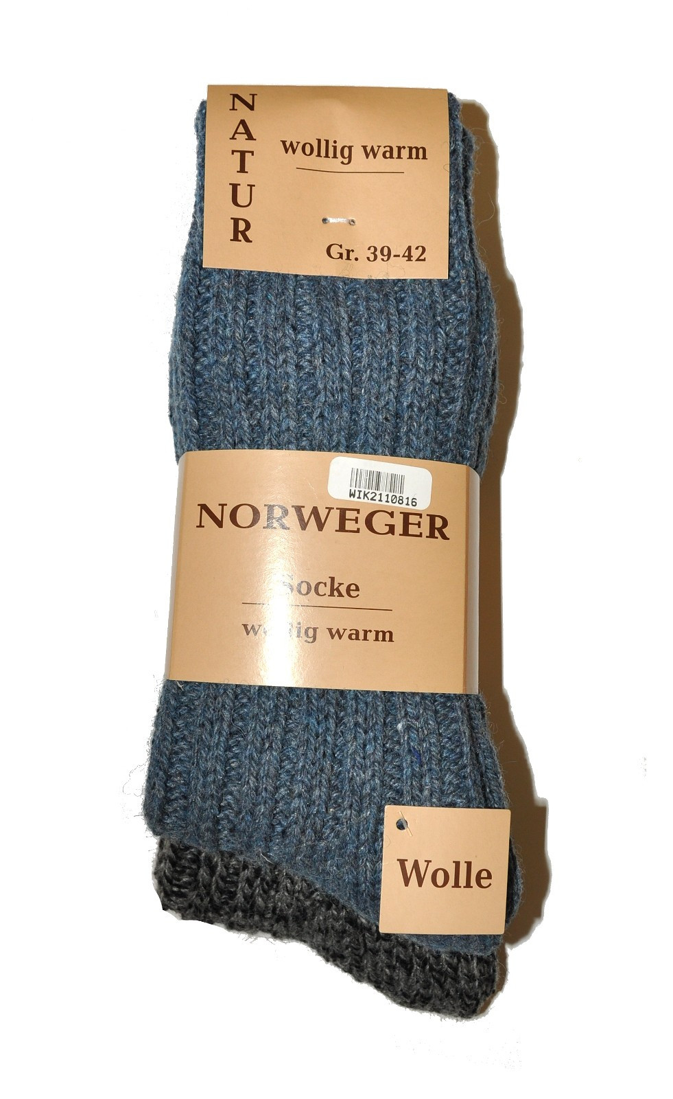 Levně Pánské ponožky WiK art.21108 Norweger Socke A'2 béžovo-béžová světlá 39-42