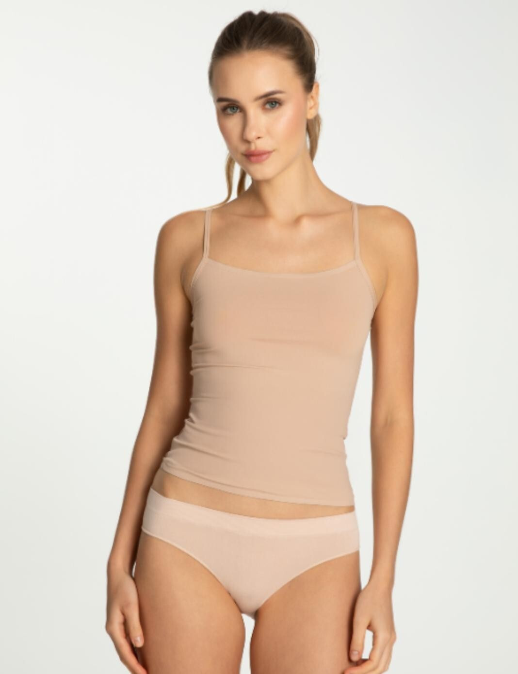 Julimex Soft & Smooth Cami Top S-XL béžová-mocca L