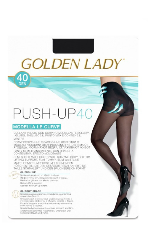 Dámské punčochové kalhoty Golden Lady Push-up 40 den černá 2-S