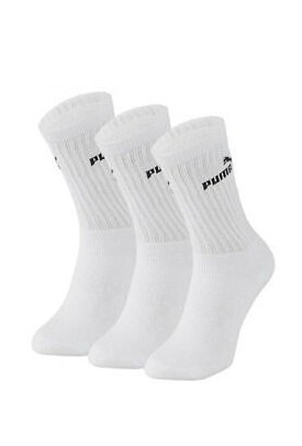 Pánské ponožky Puma 883296 Crew Sock A'3 35-46 bílá 35-38