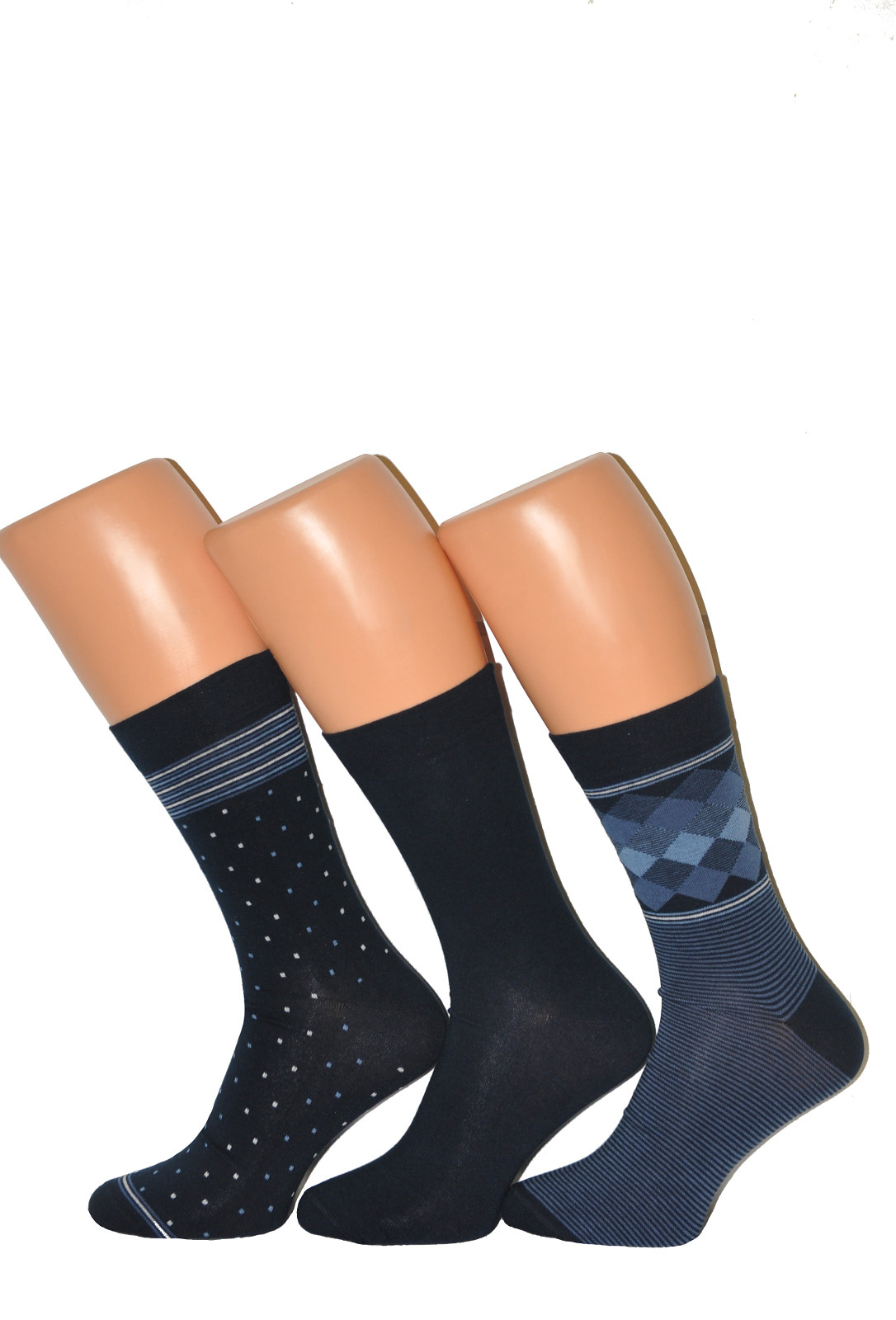 Levně Pánské ponožky Cornette Premium A40 A'3 tmavě modrá 39-41