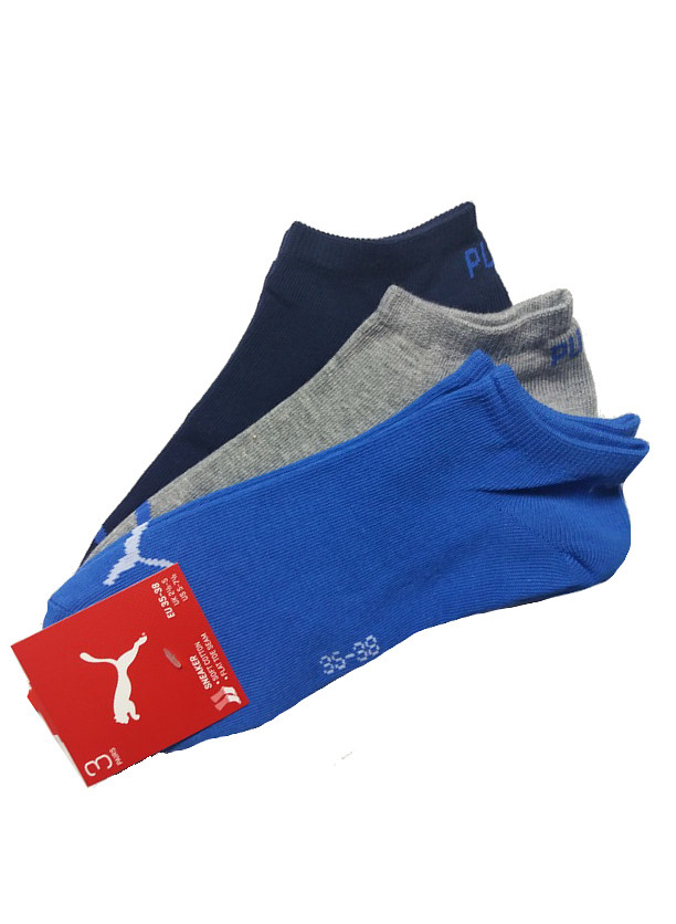 Ponožky model 8349918 Sneaker Soft A'3 - Puma Barva: modrošedá melanž, Velikost: 39-42