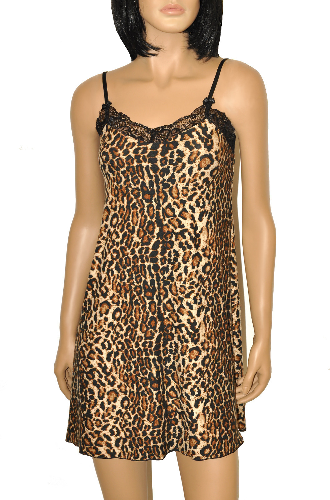 Dámská noční košilka leopardí hnědá L model 8391034 - De Lafense