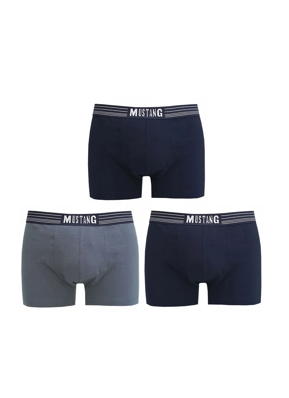 Pánské boxerky Mustang 4046-1003 Retro A'3 námořnicky modrá-navy XXL (obrázek 5)
