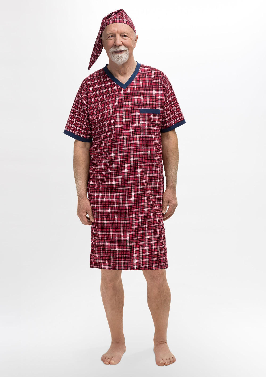 Košile Martel Sylwester I 502 kr/r, kostkovaná, 3XL–5XL džínovina 3xl