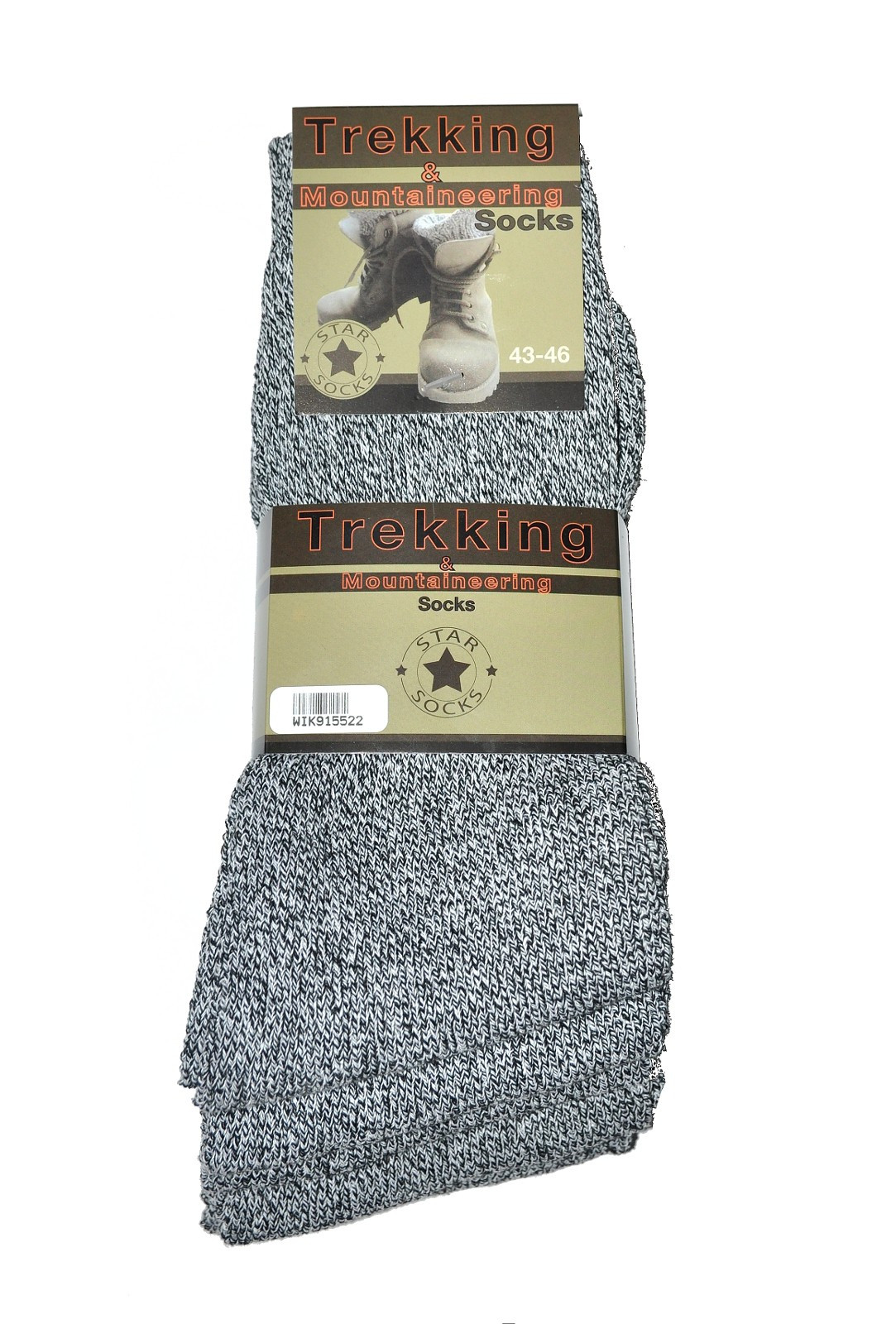 Levně Pánské ponožky WiK Trekking art.9155 A'5 melanžově šedá 39-42