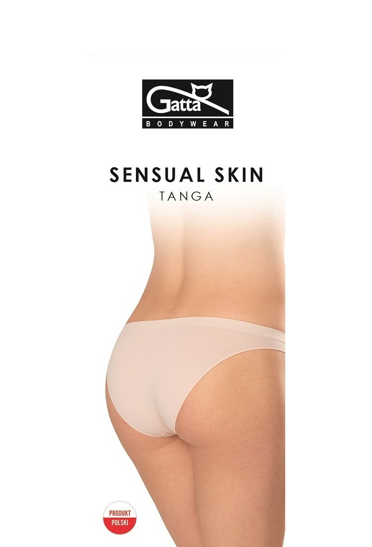 Dámske nohavičky Gatta 41645 Tanga Sensual Skin čierna XL