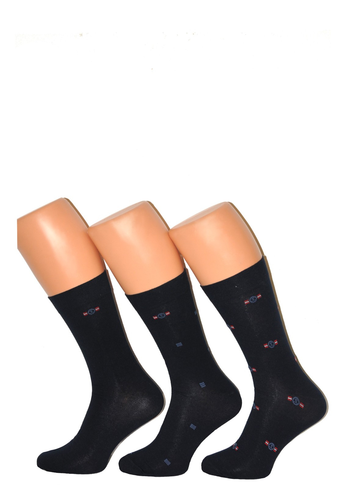 Levně Pánské ponožky Cornette Premium A49 A'3 39-47 tmavě modrá 39-41