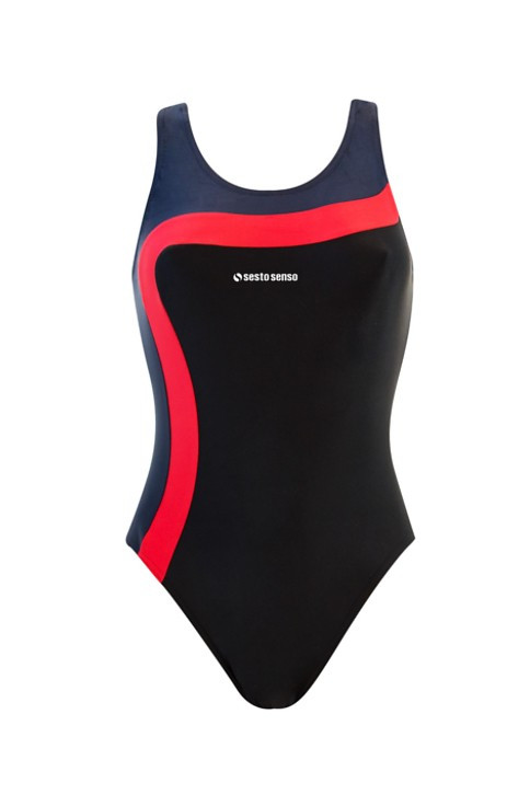 Jednodílné dámské plavky model 17675866 - Sesto Senso Barva: černá, Velikost: L-40