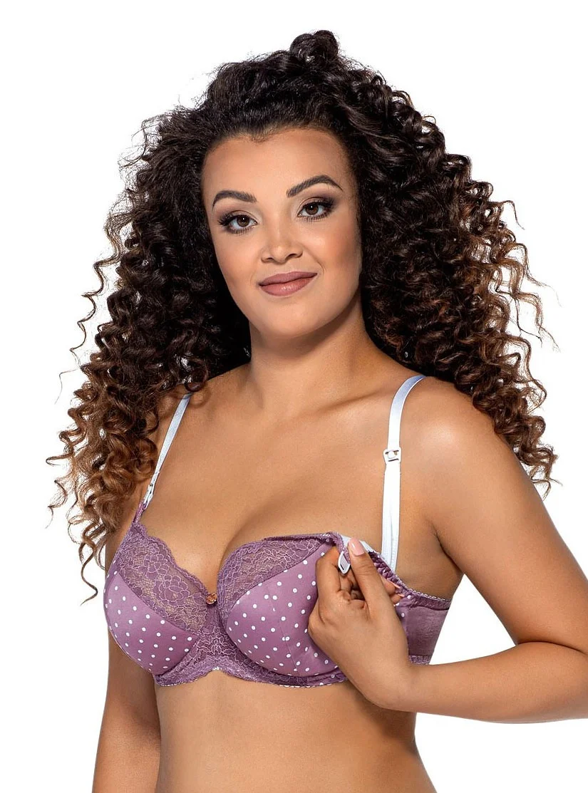Polovystužená dámska podprsenka semi soft Ava 1989 K lilly/odd.fialová 65G