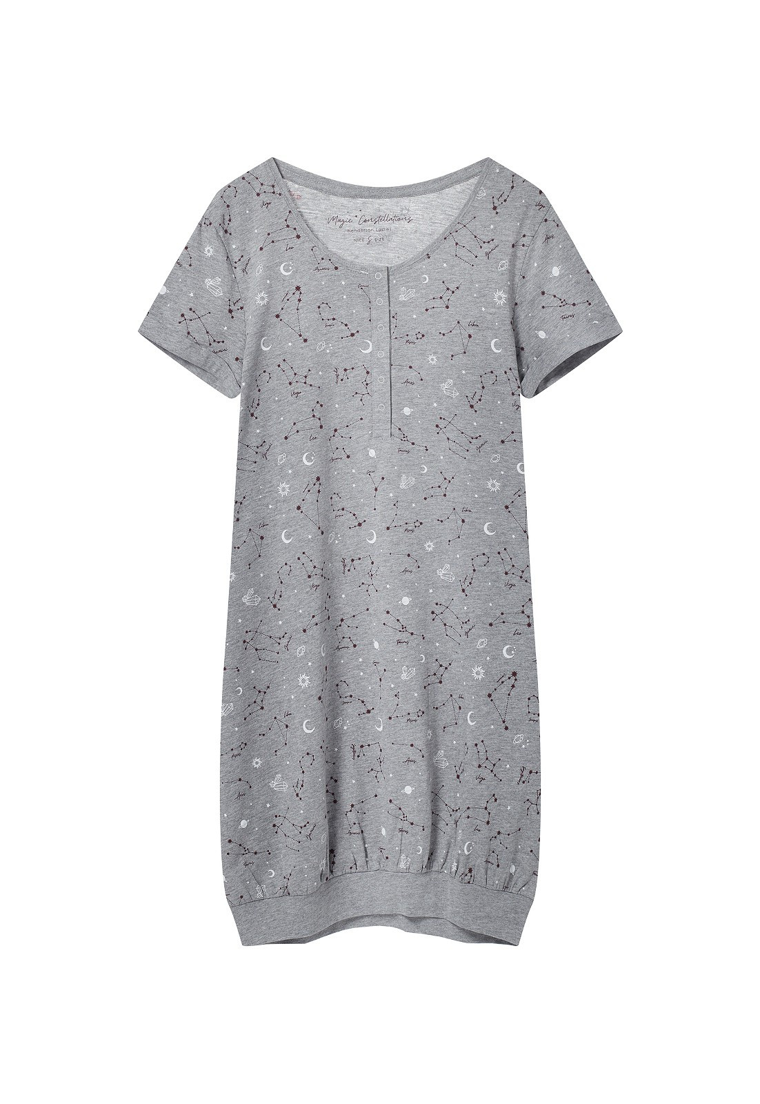 Dámská noční košile Henderson Ladies 40116 Horoscope kr/r S-2XL Grey L
