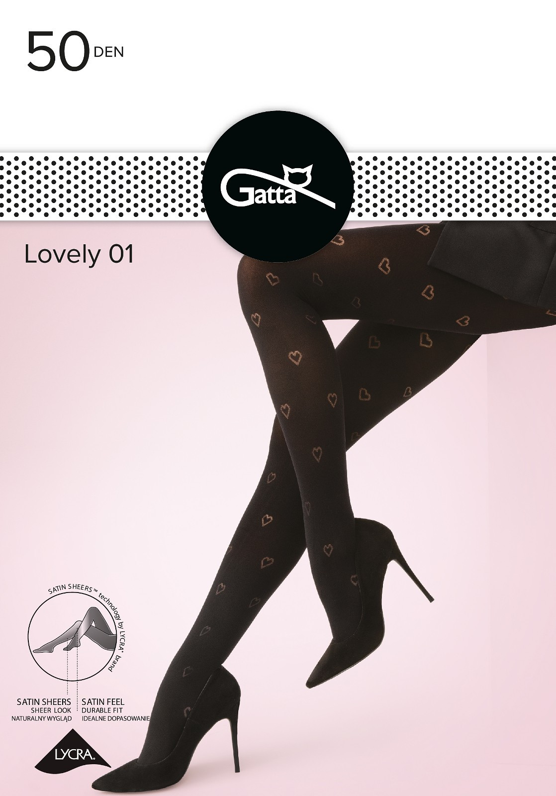 Dámské punčochové kalhoty Lovely model 18028185 50 den 24 - Gatta Barva: nero, Velikost: 4-L