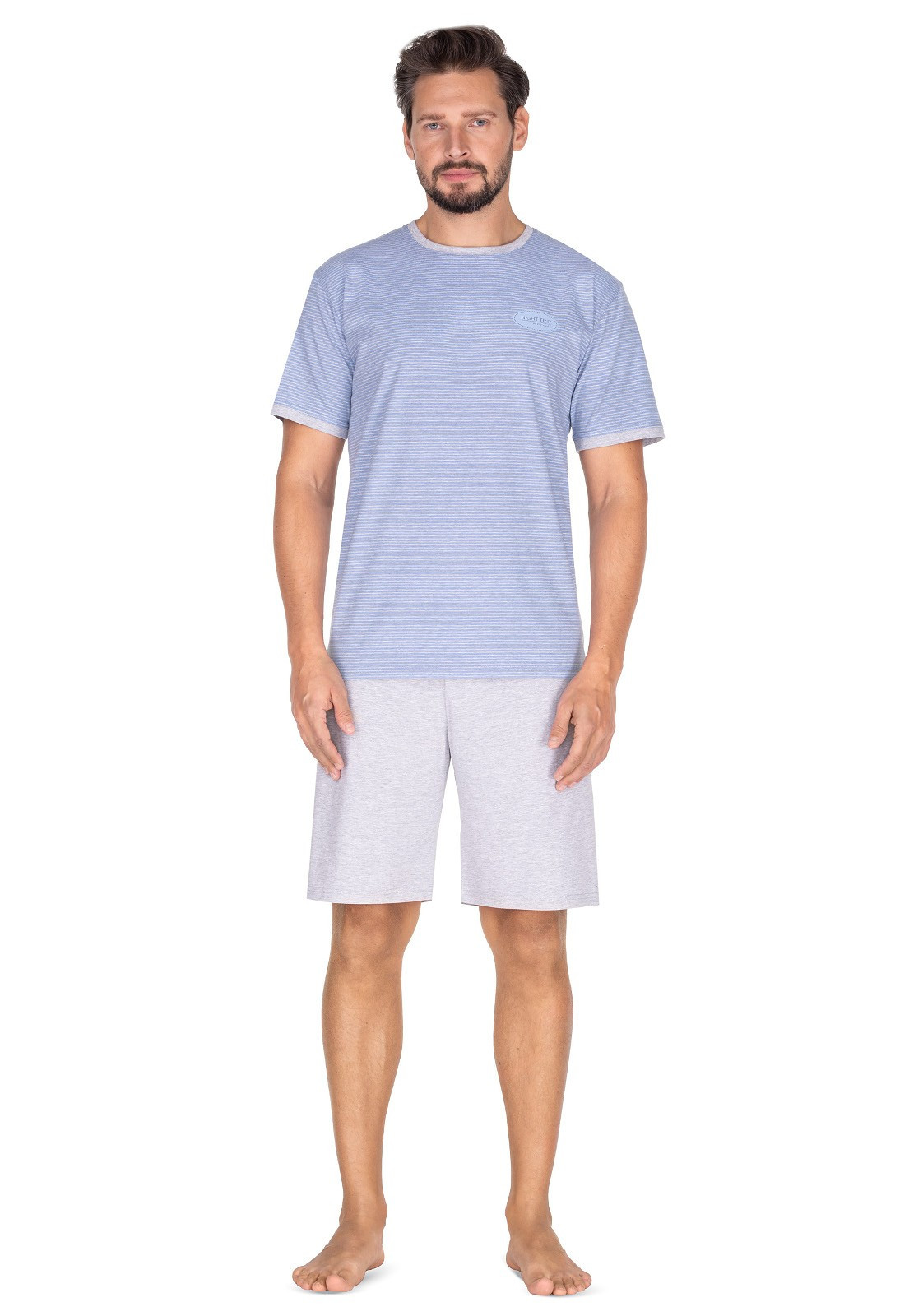 Pánské pyžamo Regina 443 kr/r M-XL modrá M