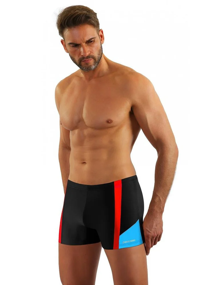 Plavecké boxerky Sesto Senso art.379 M-2XL Černá L (obrázek 3)
