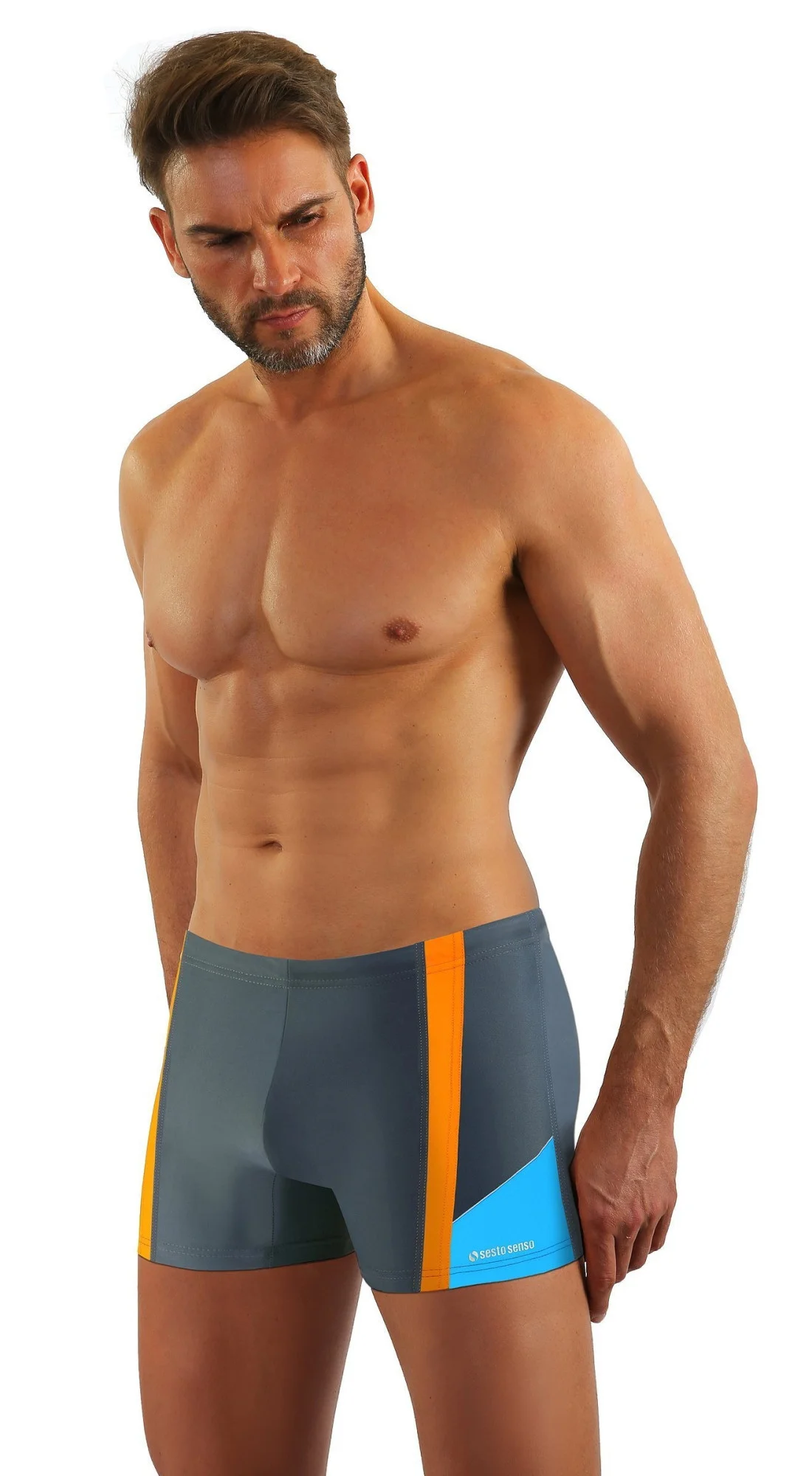 Plavecké boxerky Sesto Senso art.379 M-2XL Černá L (obrázek 6)
