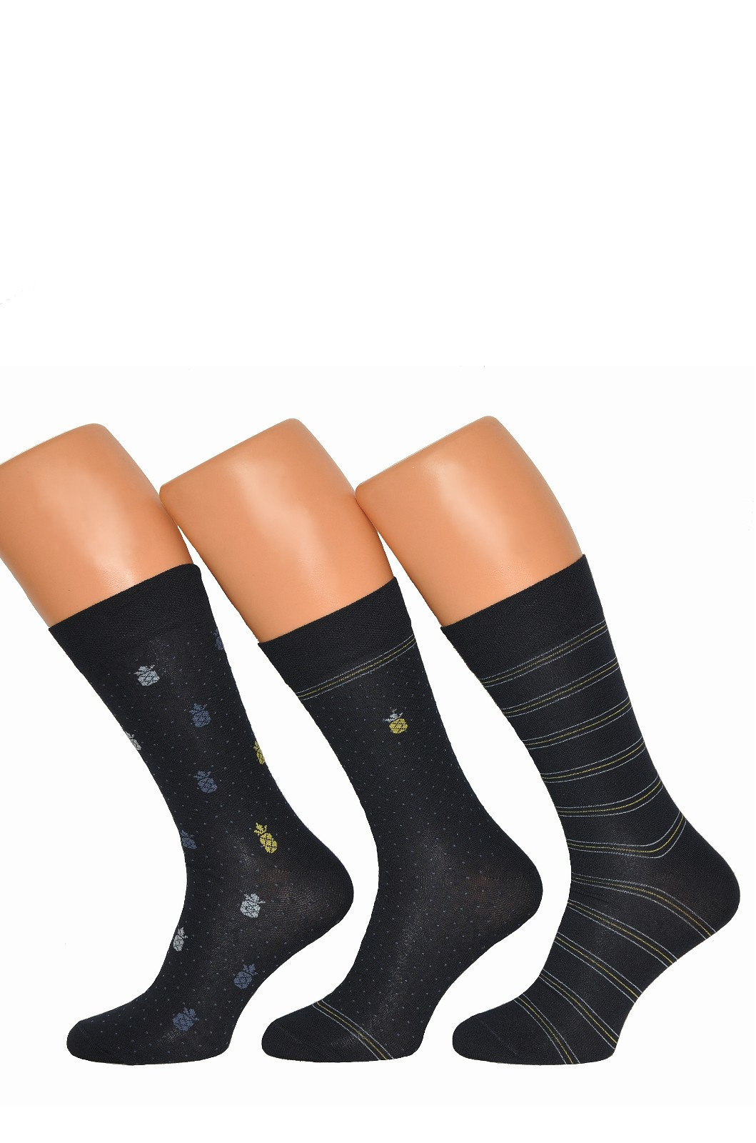 Pánské ponožky Cornette Premium A55 A'3 39-47 Barva: tmavě modrá, Velikost: 42-44