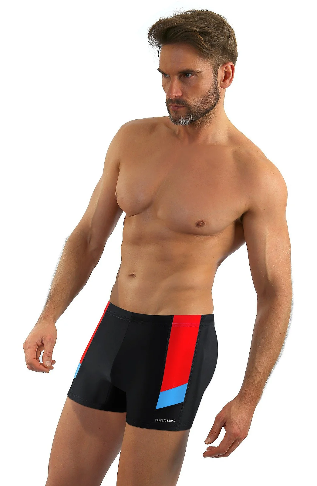 Pánské plavky - boxerky Sesto Senso art.381 Maxi 3XL-4XL černá 3XL (obrázek 3)