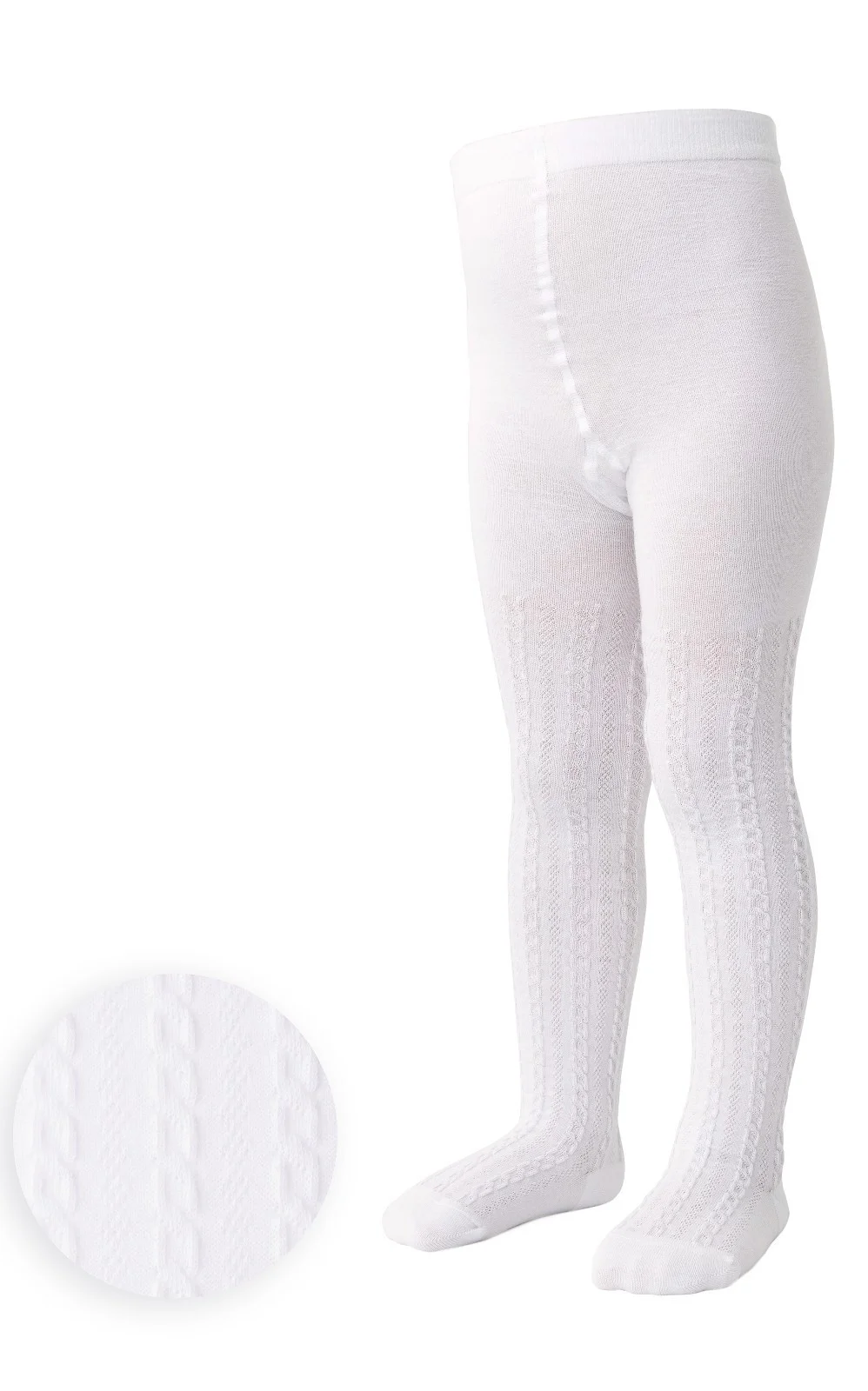 Pančuchy Steven art.071 Braid 92-122 Smile bílá 92-98