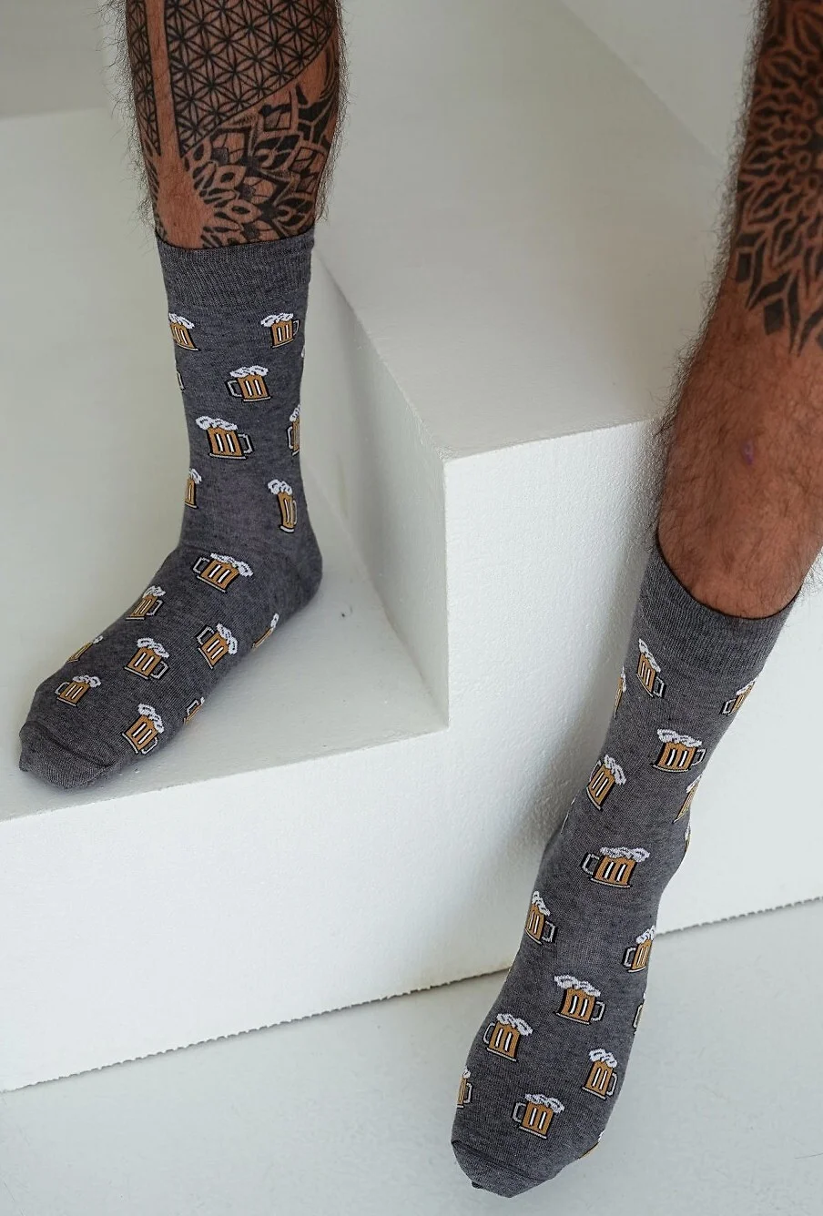 Milena Vanguard Ponožky 0125-088 Pivné poháre 43-46 džínovina 39-42