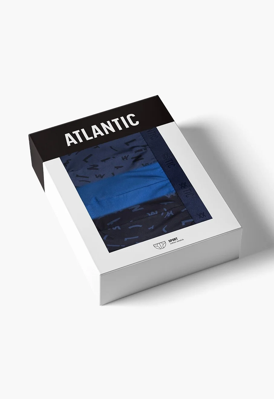 Pánské slipy Atlantic 3MP-161 A'3 S-2XL zeleno-černo-grafitová L (obrázek 7)