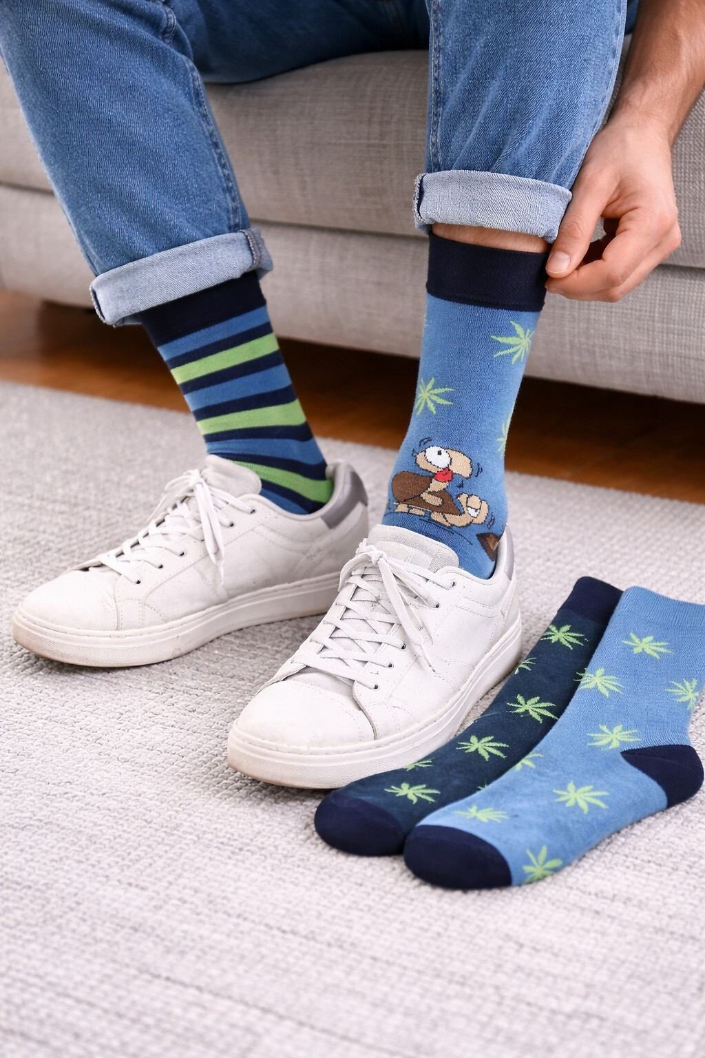 Ponožky Cornette Premium A58 A'3 39-47 džínovina 42-44