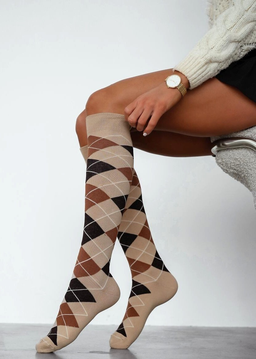 Milena podkolienky 0248-006 Romby 37-41 černá 37-41