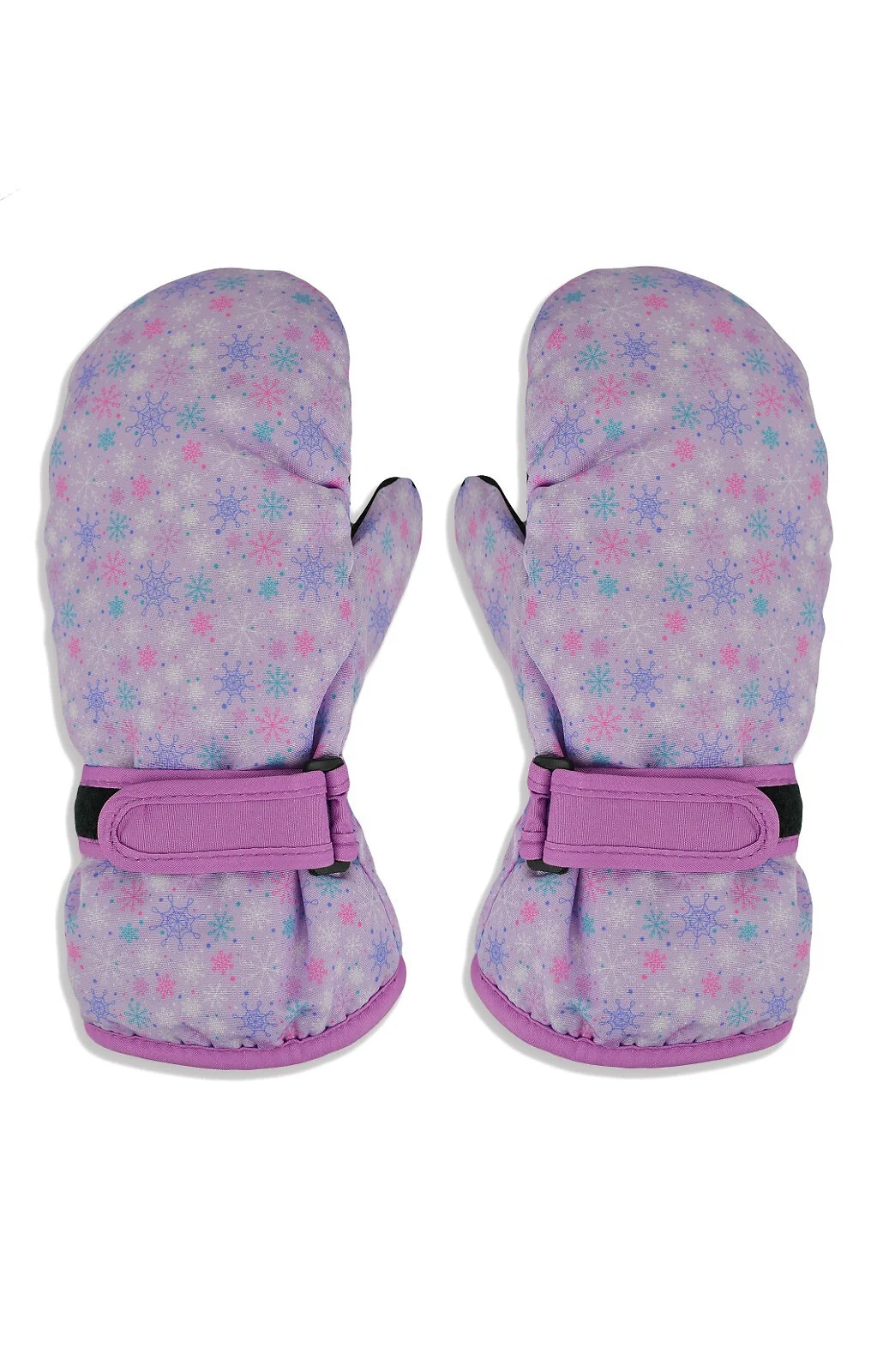 Noviti RN035 Dievčenské lyžiarske rukavice sněhové vločky 14 cm