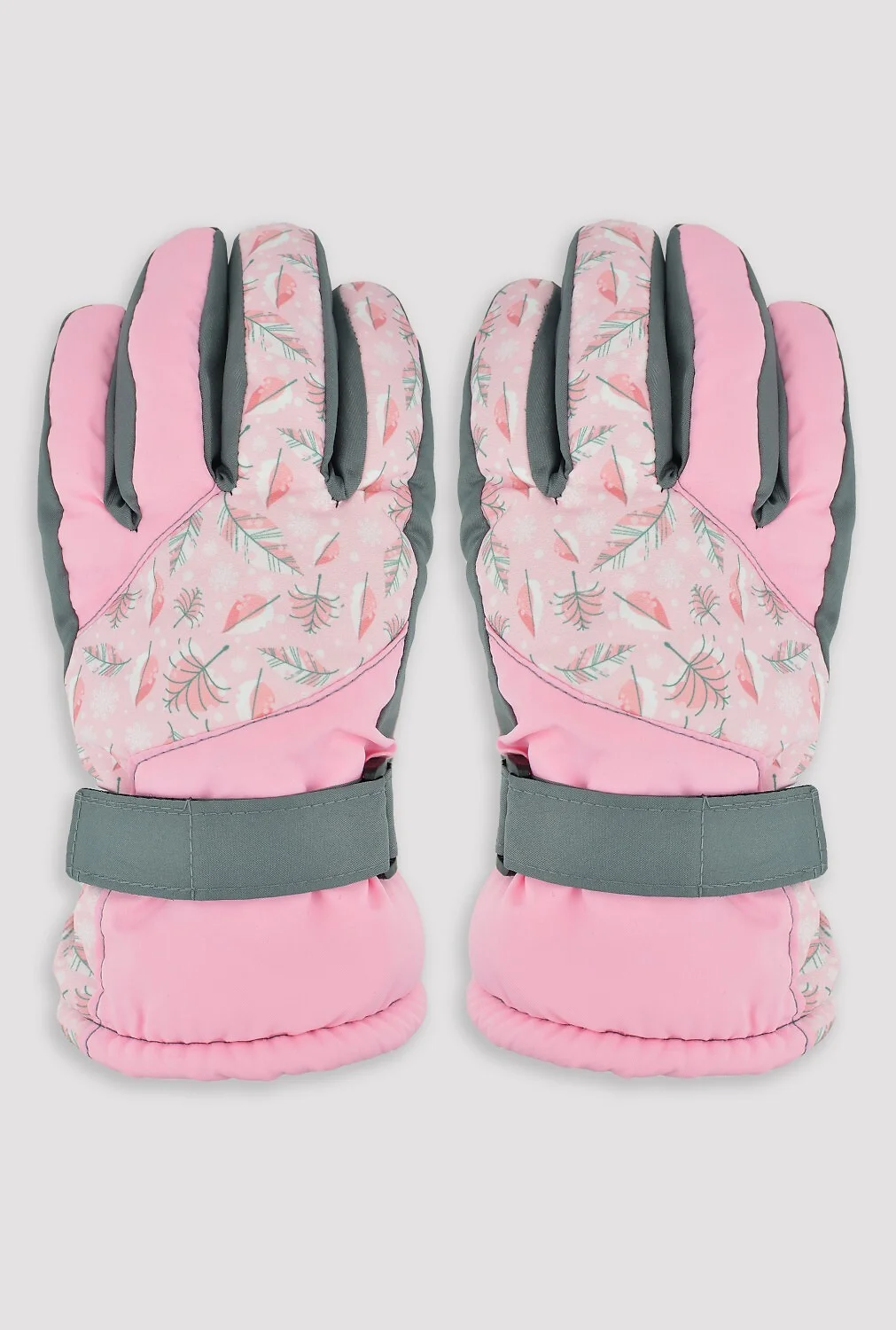 Noviti RN055 Dievčenské lyžiarske rukavice Leaves směs barev 18 cm