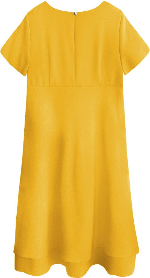 Žluté trapézové šaty model 7739813 žlutá S (36) - INPRESS