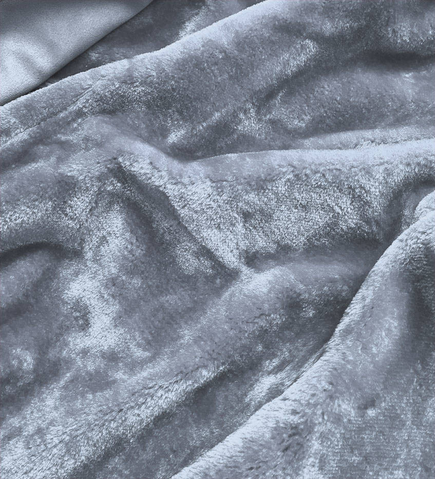 Dámská zimní semišová bunda ve vřesové barvě s kožešinou (6517BIG) fialová 46