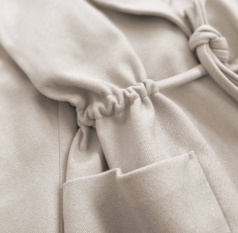 Volný béžový krátký dámský kabát model 15068439 béžový XL (42) - ROSSE LINE