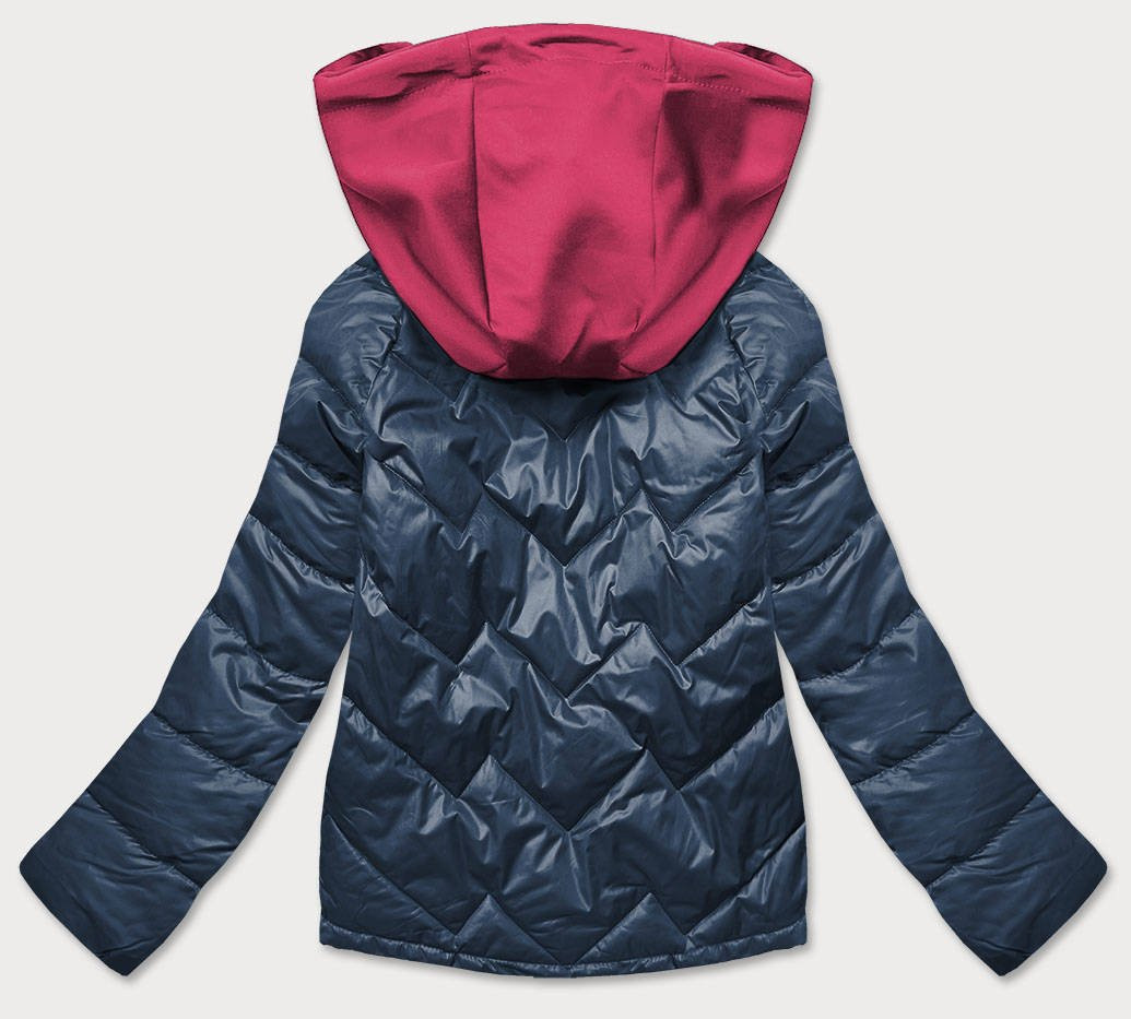 dámská bunda s kapucí růžová S (36) model 16148940 - BH FOREVER