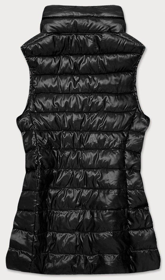 Černá prošívaná dámská vesta model 16149444 černá XXL (44) - Libland