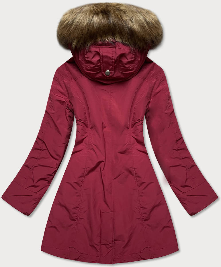 Červená dámská zimní bunda (M21309) odcienie czerwieni XL (42)