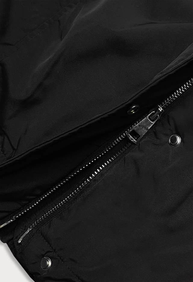 Čierna dámska zimná bunda (m21309) odstíny černé XL (42)