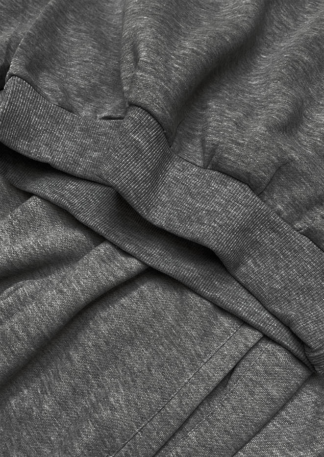 Tmavě šedý dámský teplákový komplet (20383-5) odcienie szarości S (36)