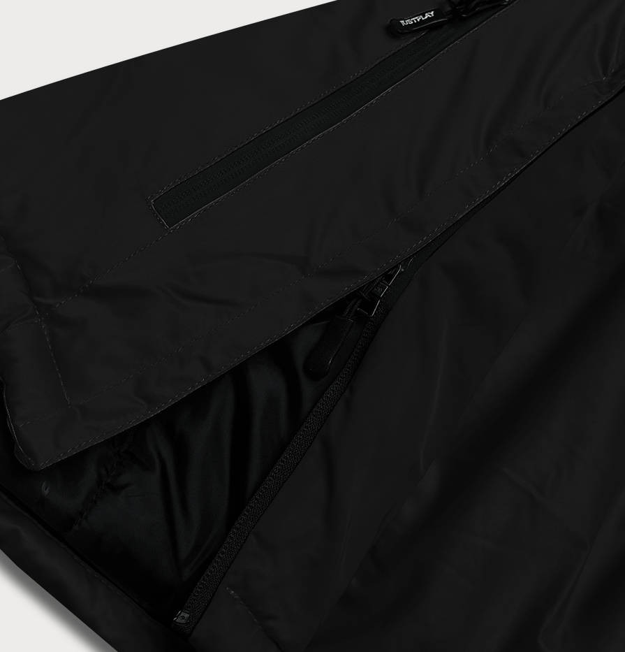 Černá dámská zimní klokaní bunda (B2361) odcienie czerni XL (42)