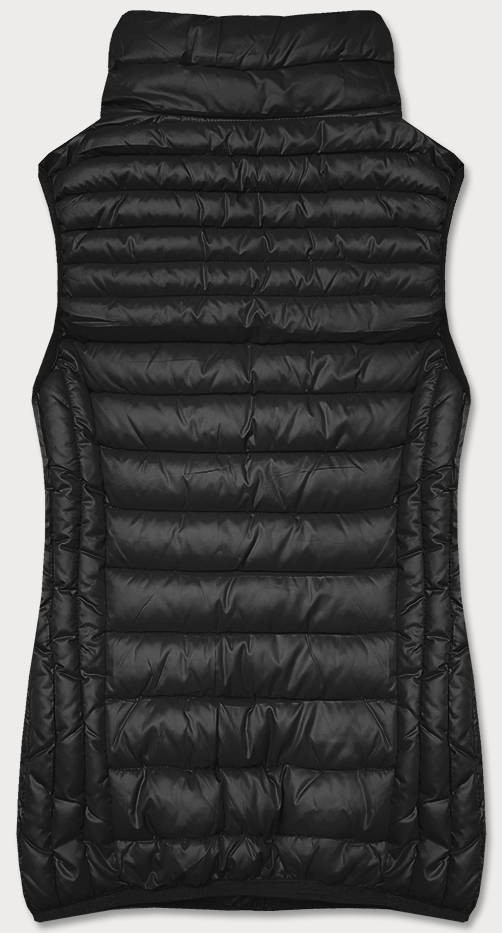 Černá dámská vesta se stojáčkem model 16305036 - S'WEST Barva: odcienie czerni, Velikost: S (36)