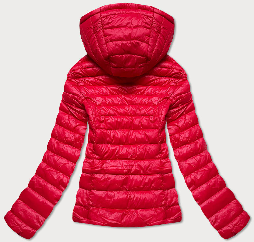 Červená oboustranná dámská prošívaná bunda model 16807314 - S'WEST Barva: odcienie czerwieni, Velikost: 46