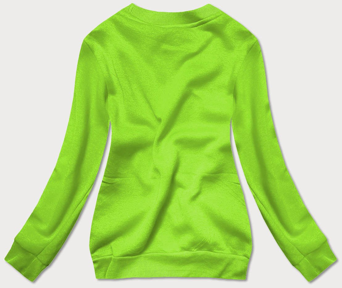 Světle zelená dámská tepláková mikina se stahovacími lemy (W01-31) Zelená S (36)