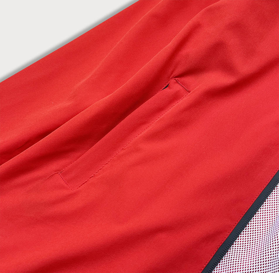 Letní červená dámská bunda s podšívkou (HH036-5) Červená S (36)