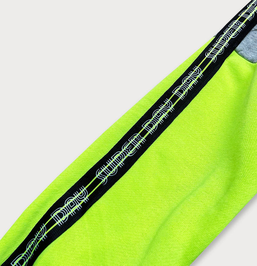 Černo-zelená dámská sportovní mikina (26019) Barva: odcienie zieleni, Velikost: S (36)