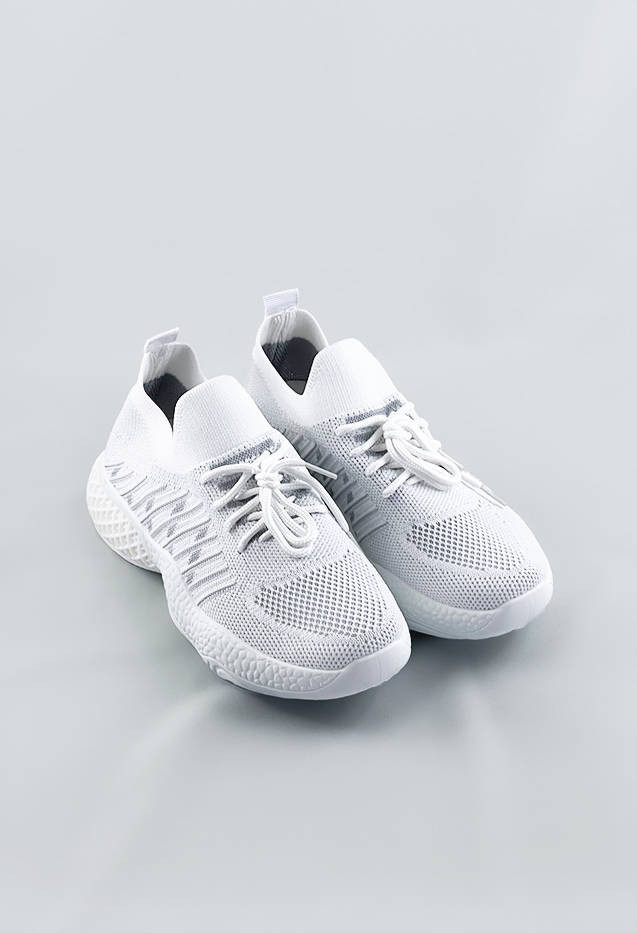 Bílé ažurové dámské sneakersy (JY21-2) Bílá jedna velikost