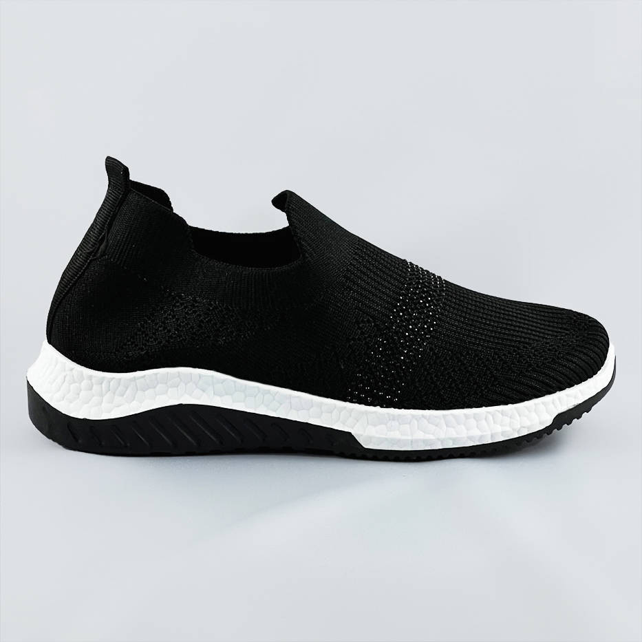 Černé dámské ažurové boty se zirkony (C1057) černá XL (42)