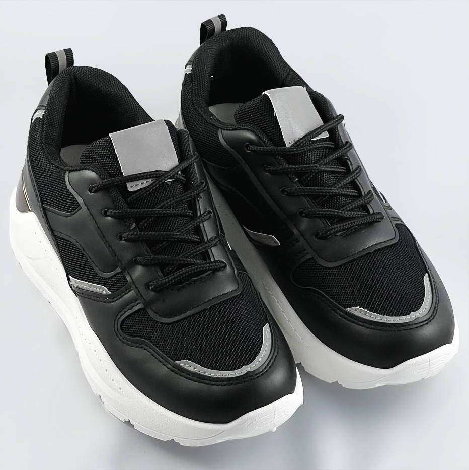 Černé dámské sneakersy (BS-01) odcienie czerni XL (42)