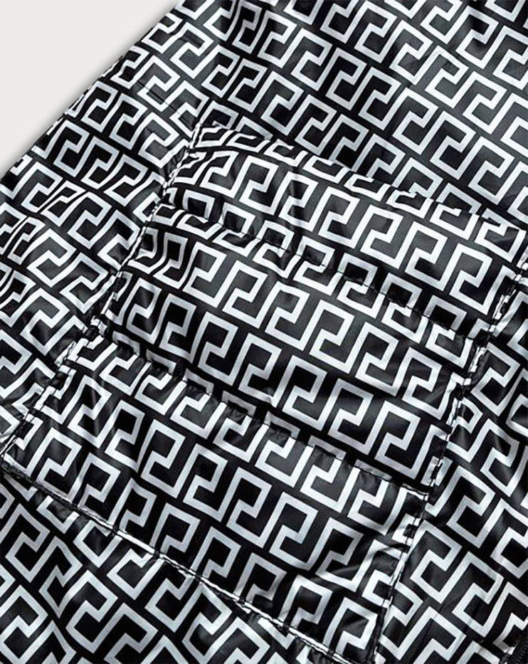 Černá dámská rozšířená oboustranná vesta (B8005-1) Barva: odcienie czerni, Velikost: XL (42)