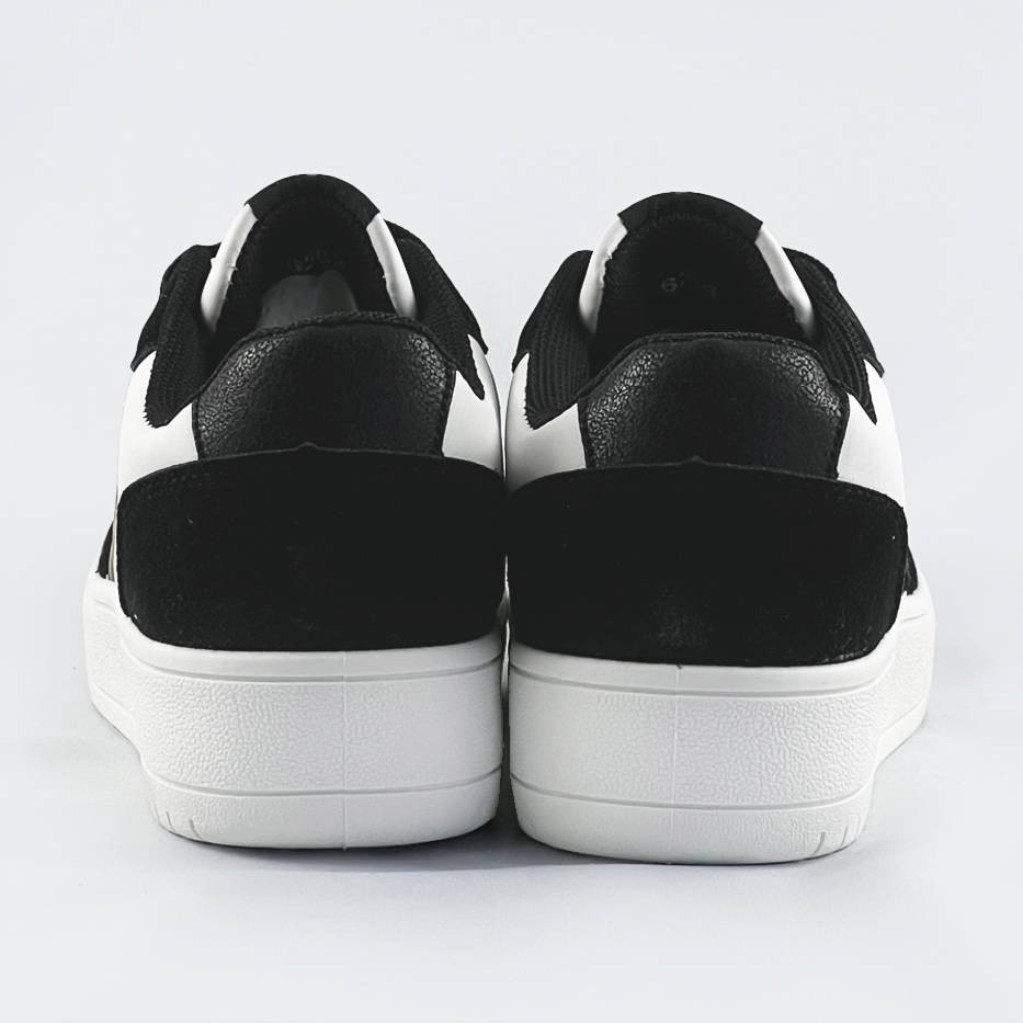 Černé dámské tenisky sneakers s panteřím vzorem (6363) odcienie czerni XL (42)