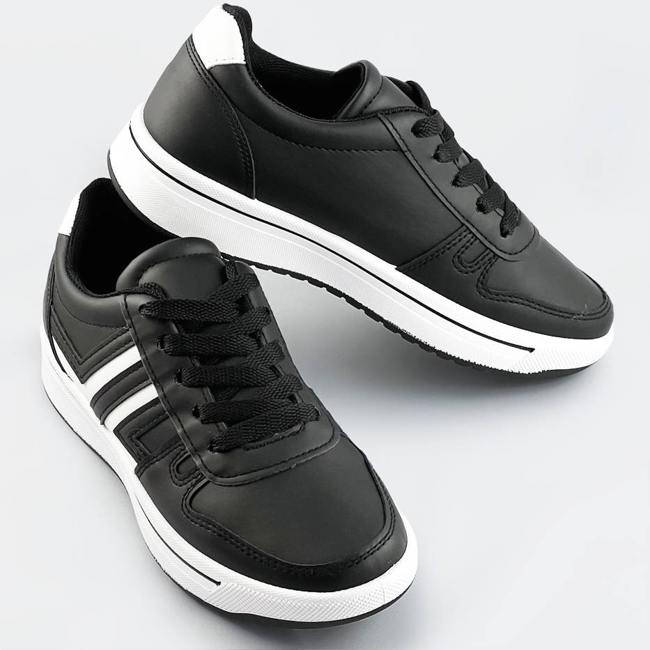 Černo-bílé dámské sportovní boty (AD-587) Barva: odcienie bieli, Velikost: XL (42)